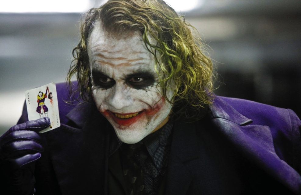 Joker uit The Dark Knight 2008